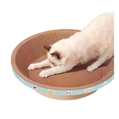 CAMA CARTÓN GATOS MA30065 MODERNA EN MARRON + LIGAS REGALO RYBIU - 3