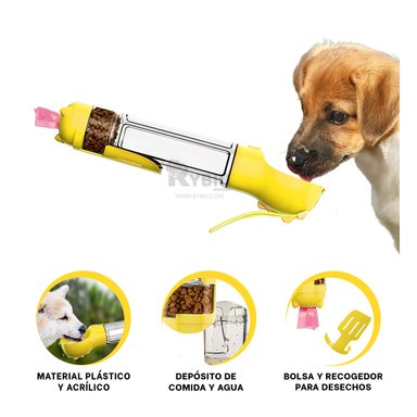 DISPENSADOR PERROS MA32085 RYBIU GRANDE AMARILLO + POST-IT ADHESIVOS