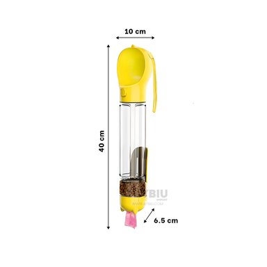 DISPENSADOR PERROS MA32085 RYBIU AMARILLO + LIGAS REGALO