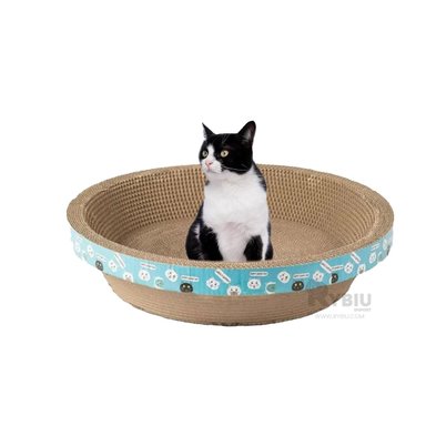 CAMA CARTÓN GATOS MA30065 PRACTICA EN MARRON + REGALO LIGAS PEINAR RYBIU - 2