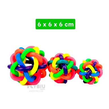 BALÓN PERRO MA31259 DURADERO EN MULTICOLOR + LIGAS REGALO RYBIU