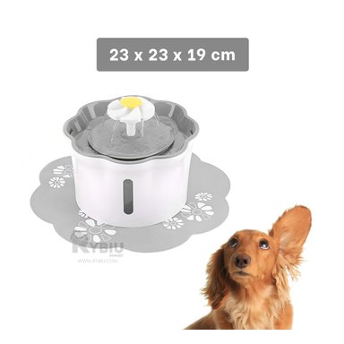 ABREVADERO PERRO MA31421 RYBIU PLOMO + REGALO LIGAS PEINAR