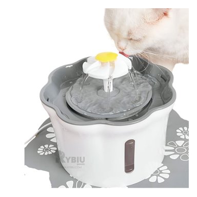 BEBEDERO PERRO Y GATO MA31421 RYBIU LAVABLE MASCOTAS PLOMO + ENVOLTORIO REGALO