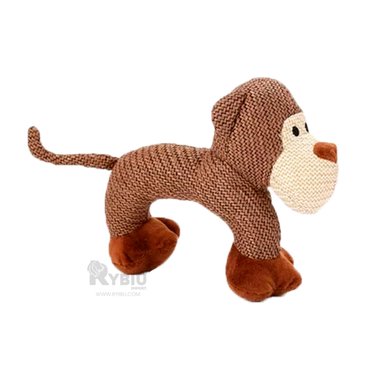 PELUCHE PERROS MA30068 FELPUDO ENTRETENIMIENTO MARRON + ENVOLTORIO REGALO RYBIU - 2