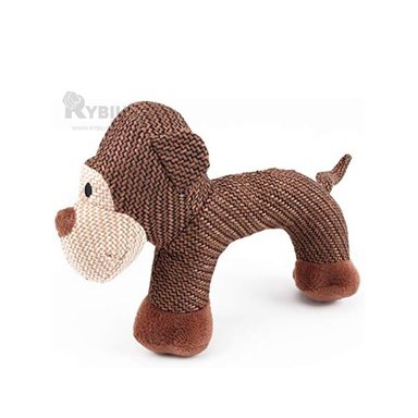 PELUCHE PERROS MA30068 FELPUDO ENTRETENIMIENTO MARRON + ENVOLTORIO REGALO RYBIU - 4