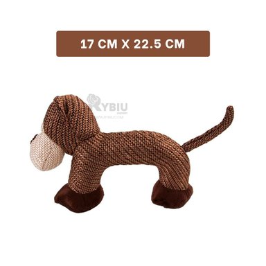 PELUCHE PERROS MA30068 FELPUDO ENTRETENIMIENTO MARRON + ENVOLTORIO REGALO RYBIU - 5