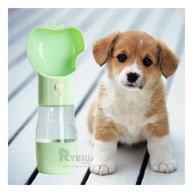 DISPENSADOR PERRO MA29114 RYBIU FORMA MANZANA VERDE + PAPEL REGALO