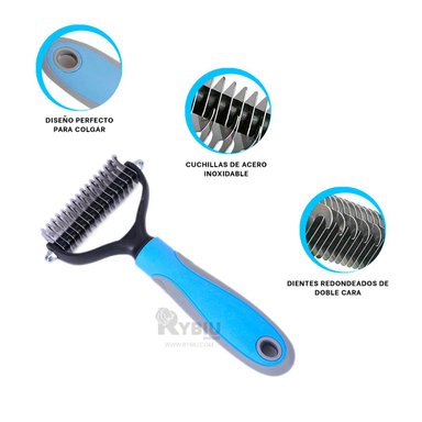 PEINE RYBIU MA29855 SIMPLE LAVAR MEDIANO EN CELESTE + POST-IT ADHESIVOS