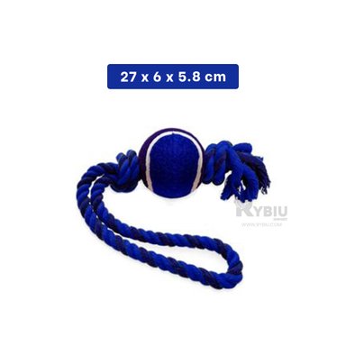 JUGUETE PERRO MA31355 MASTICABLE AZUL OSCURO + LIGAS REGALO RYBIU