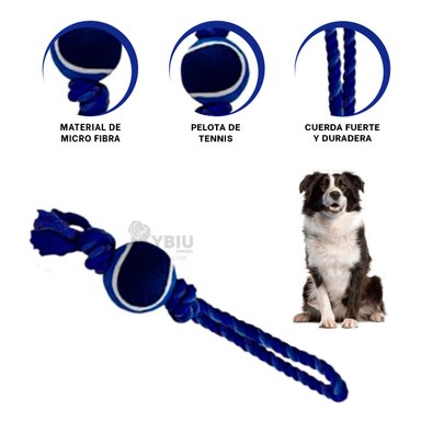 CUERDA PERROS MA31355 LAVABLE AZUL NOCTURNO + REGALO AGENDITA RYBIU