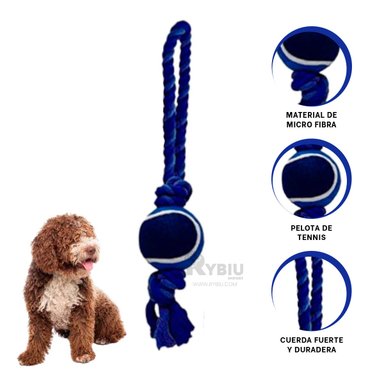 CUERDA PERROS MA31355 JALAR AZUL NOCTURNO + GIFT STICKERS RYBIU
