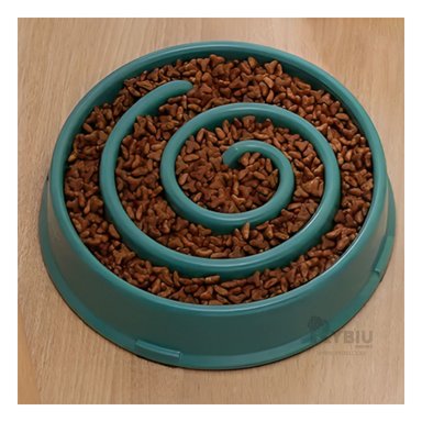 PLATO PERRO Y GATO MA31303 RYBIU DESESTRESANTE ESPIRAL VERDE + PAPEL REGALO