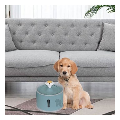 FUENTE PERRO Y GATO MA31413 RYBIU SOLIDO PET AZUL ACERO + REGALO AGENDITA