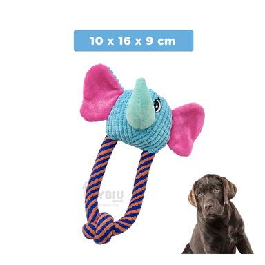 BALÓN FELPA PERRO MA31260 EN MULTICOLOR ELEFANTE + LIGAS REGALO RYBIU