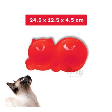 PLATILLO GATO MA31289 RYBIU MULTIFUNCIONAL M ROJO + REGALO LIGAS PEINAR