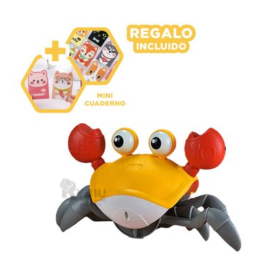 JUGUETE DE CANGREJO PARA BAÑO EN AMARILLO Y+GIFT MINIAGENDA