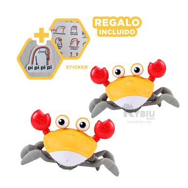 JUGUETE PARA TINA A CUERDA COLOR AMARILLO Y+REGALO STICKERS