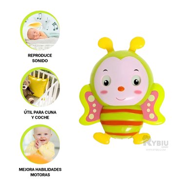 SONAJERO RYBIU JU29518 CUNA ABEJA VERDE LIMON + REGALO AGENDITA