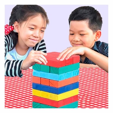 RECREATIVO DE MADERA MULTICOLOR PARA JUEGO DE MESA EN FAMILIA Y+LIGAS REGALO - 1