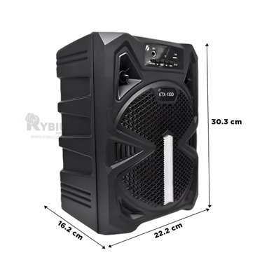 PARLANTE RYBIU VERSATIL MICRONICS EN NEGRO + PAPEL REGALO KTX-1300 - 5
