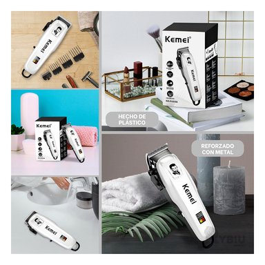 CORTADORA RYBIU MR-08 ERGONIMICA CABELLO + REGALO LIGAS PARA PEINAR - 4