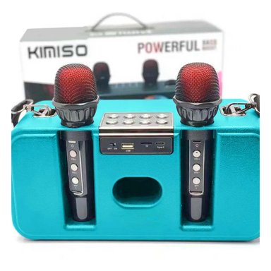 PARLANTE RYBIU FUNCIONAL Y COMPACTO EN CELESTE + REGALO STICKERS KMS-186 - 5