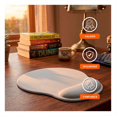 MOUSE PAD RYBIU TE31600 ALFOMBRILLA COLOR GRIS + LIGAS REGALO - 2