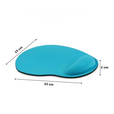 TAPETE CELESTE PEQUENO CON GEL ERGONOMICO Y ALTA CALIDAD - 4