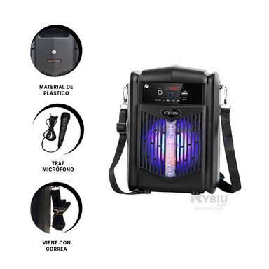 BOCINA RYBIU KTX-1205 BLUETOOTH EN 6.5 PULG LIVING ROOM + REGALO STICKERS - 2