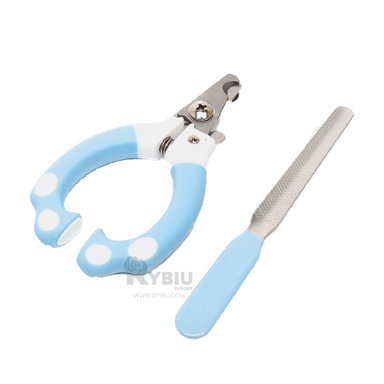 CORTA UÑAS RYBIU MA31095 USO DIARIO CHICO EN CELESTE + PAPEL REGALO