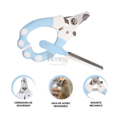 CORTADOR UÑAS RYBIU MA31095 CORTE CHICO CELESTE + GIFT STICKERS