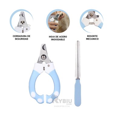 CORTADOR UÑAS RYBIU MA31095 FUNCIONAL CHICO CELESTE + REGALO AGENDITA