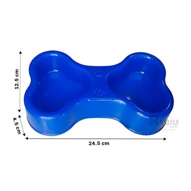 PLATILLO PERRO Y GATO MA31295 RYBIU DINAMICO TALLA M AZUL + LIGAS REGALO