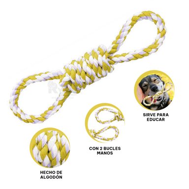 SOGA PERROS MA31101 MULTIUSOS PET AMARILLO + ENVOLTORIO REGALO RYBIU