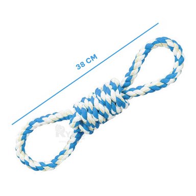 SOGA PERROS MA31104 CORDON MODERNO EN CELESTE + LIGAS REGALO RYBIU