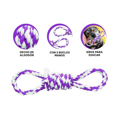 SOGA PERROS MA31103 MULTIUSOS PET MORADO + ENVOLTORIO REGALO RYBIU