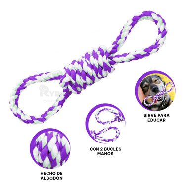 SOGA PERROS MA31103 ENTRETENIDO CACHORROS MORADO + REGALO STICKERS RYBIU