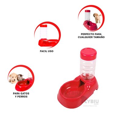 FUENTE AUTOMATICA PERRO Y GATO MA31108 RYBIU HIDRATACION ROJO + REGALO AGENDITA