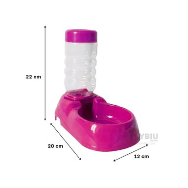 DISPENSADOR PERRO Y GATO MA31109 RYBIU INTELIGENTE MASCOTAS ROSADO + STICKERS