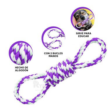 SOGA PERROS MA31103 ANTIDESGASTE FUNCIONAL MORADO + GIFT MINIAGENDA RYBIU