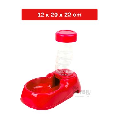 FUENTE PERRO Y GATO MA31108 RYBIU HIDRICA MASCOTAS ROJO + REGALO STICKERS