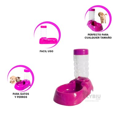 FUENTE PERRO Y GATO MA31109 RYBIU LIQUIDOS FUNCIONAL ROSADO + ENVOLTORIO REGALO