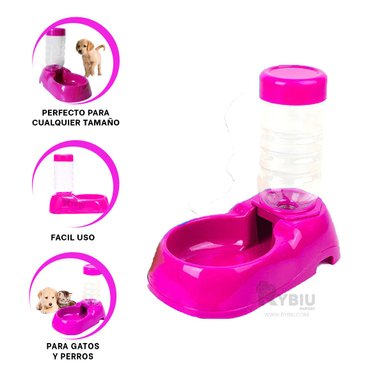 DISPENSADOR PERRO Y GATO MA31109 RYBIU LIQUIDO MASCOTAS ROSADO + AGENDITA
