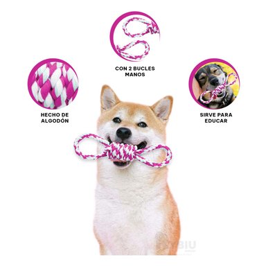 JUGUETE RYBIU MA31098 MASTICABLE PET ROSADO + POST-IT ADHESIVOS