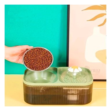 COMEDOR PERRO Y GATO MA31406 RYBIU FUNCIONAL PET VERDE + LIGAS REGALO