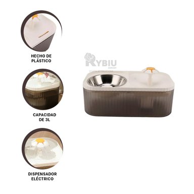 DISPENSADOR PERRO Y GATO MA31405 RYBIU RIGIDO BLANCO + REGALO AGENDITA