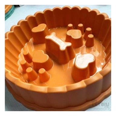 PLATO PERRO MA31316 RYBIU COMPACTO NARANJA + PAPEL REGALO - 2