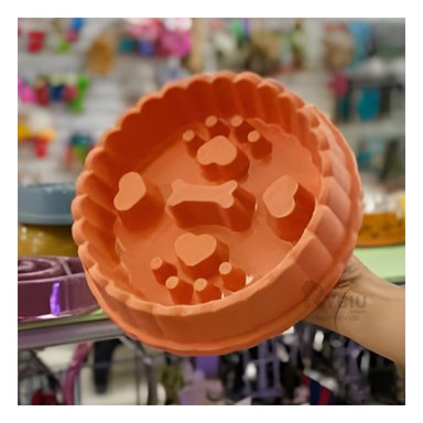 PLATO PERRO MA31316 RYBIU DURADERO ANTIESTRES NARANJA + REGALO STICKERS