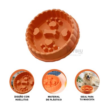 COMEDERO PERRO MA31316 RYBIU ESENCIAL COMER NARANJA + REGALO AGENDITA