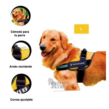 CORREA MASCOTAS MA30957 RYBIU SEGURA L EN AMARILLO + GIFT MINIAGENDA